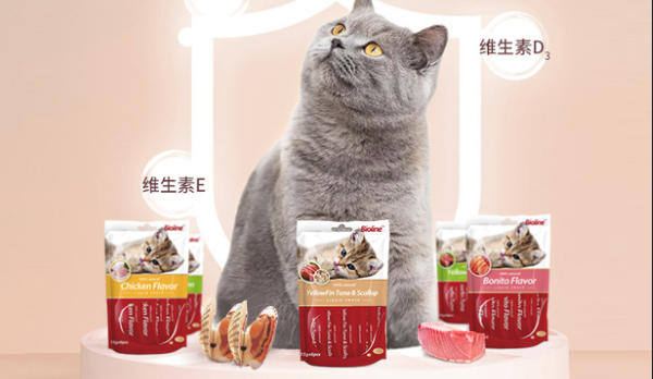 喵趣無窮~盡在每一口貓條！